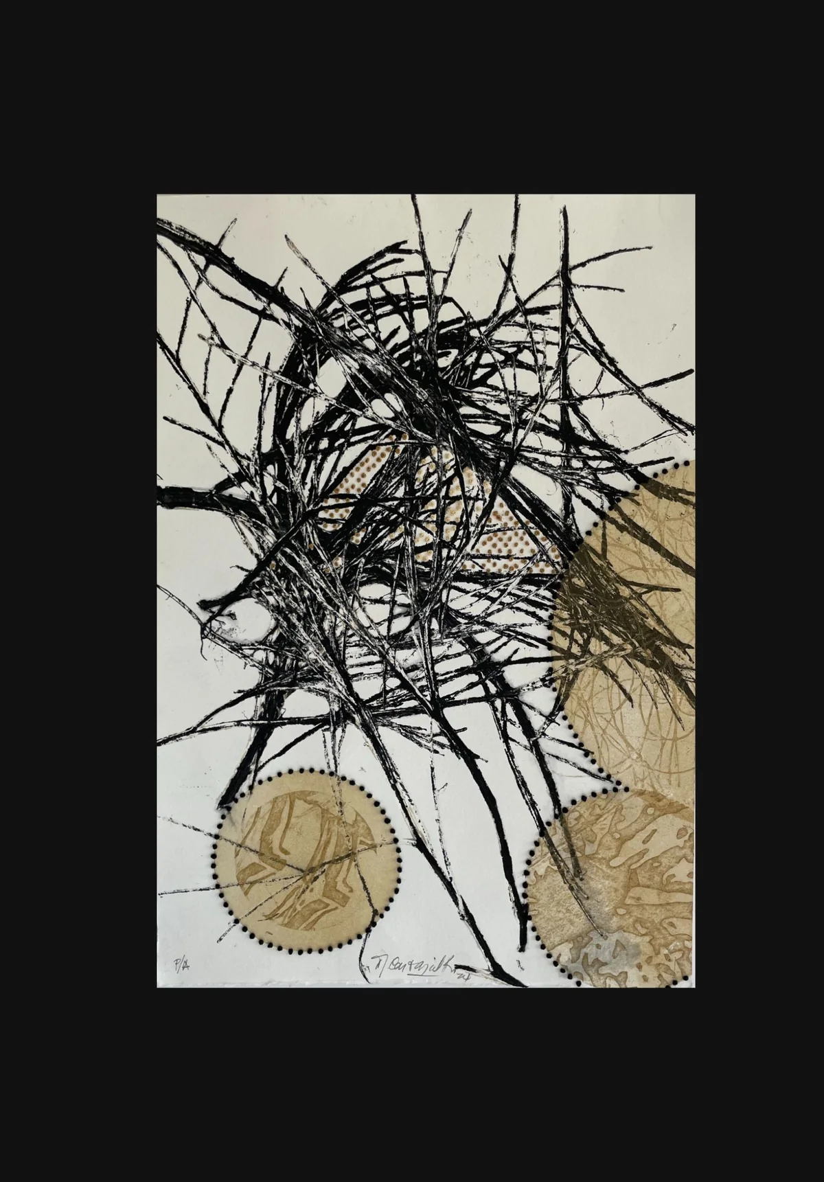 Obra de la serie Nidos, Marcela Carvajal